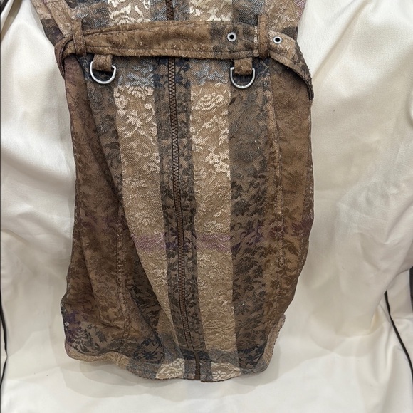 Burberry Brown and Black Lace Bustier dress - Picture 12 of 16